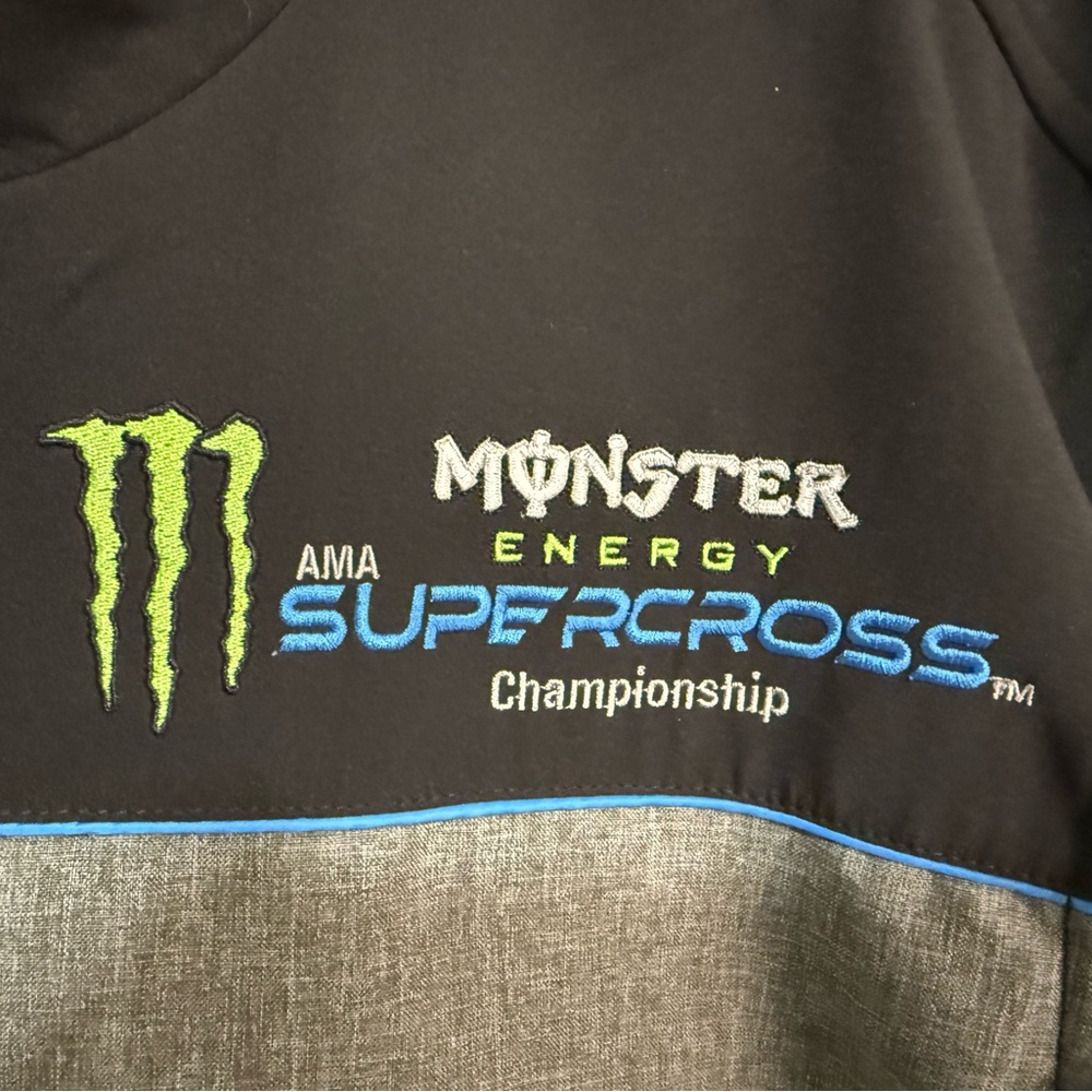 Monster Energy Supercross Men's Black and Gray Jacket (XXL) - Picture 2 of 11